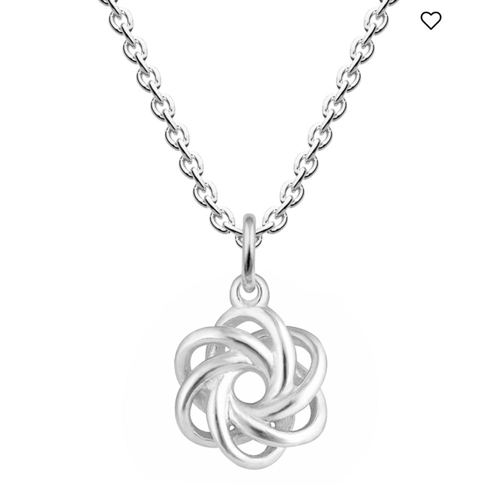 Heritage Entwined Knotted Sterling Silver Pendant